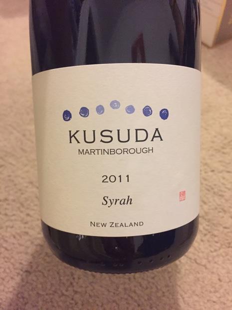 クスダワイン　シラー2011 2011 Kusuda Syrah - CellarTracker