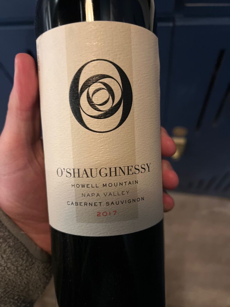 2017 O'Shaughnessy Sauvignon Cave Cuvée Howell Mountain, USA