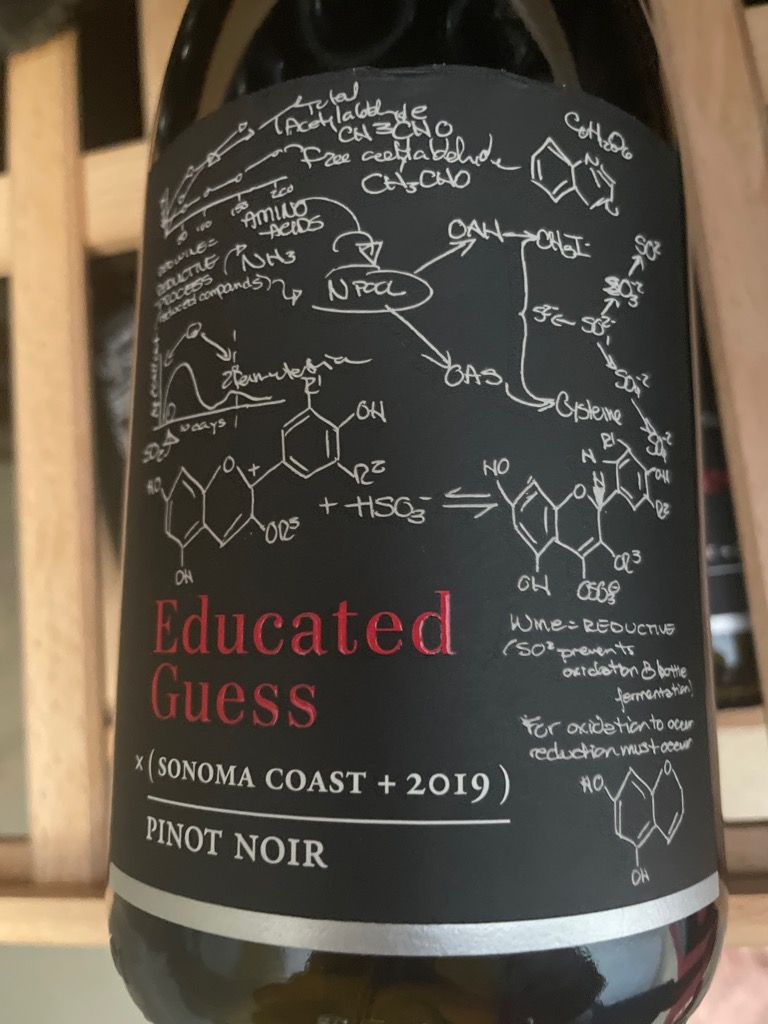 2019 Roots Run Deep Pinot Noir Educated Guess Sonoma Coast, USA