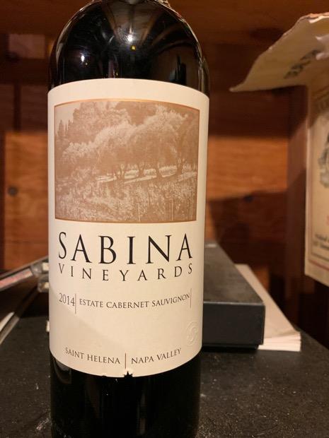 2014 Sabina Vineyards Cabernet Sauvignon Estate - CellarTracker
