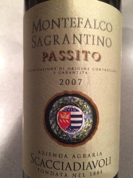 2007 Scacciadiavoli Sagrantino Di Montefalco Passito, Italy, Umbria ...