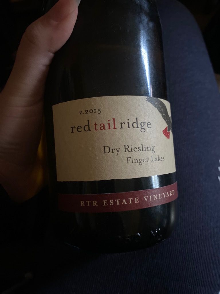 Red Tail Ridge Riesling 2015 Red Tail Ridge Winery Dry Riesling RTR Estate Vineyard, USA, New ...