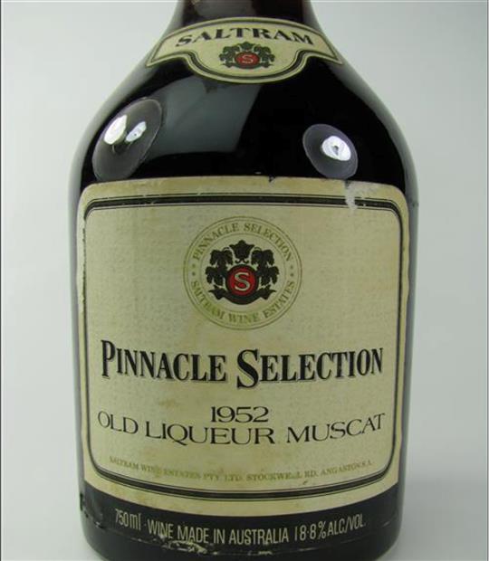 1952 Saltram Muscat Pinnacle Selection Old Liqueur Muscat, Australia