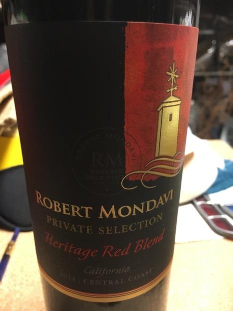 mondavi heritage red blend