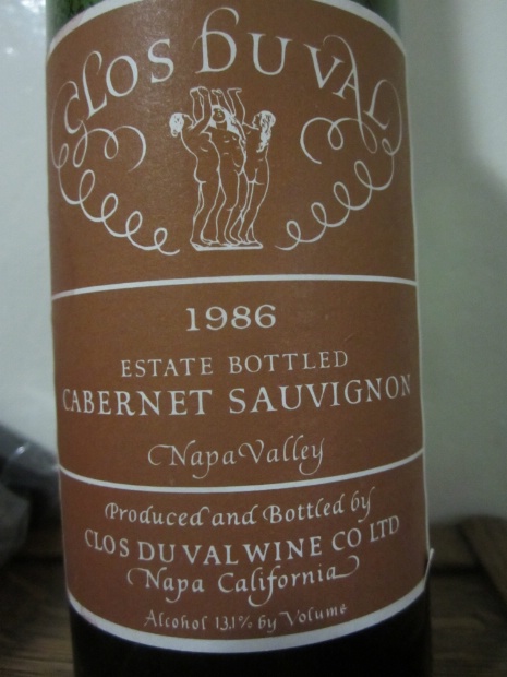 1986 Clos du Val Cabernet Sauvignon Napa Valley - CellarTracker