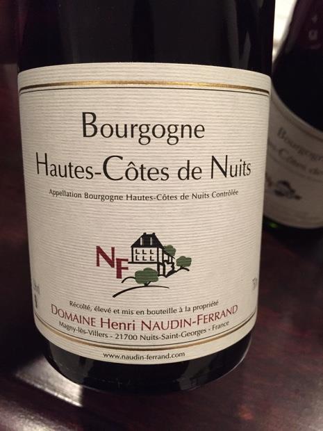 2006 Domaine Henri Naudin-Ferrand Bourgogne Hautes-Côtes de Nuits Blanc ...