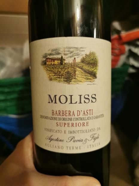 2017 Agostino Pavia & Figli Barbera d'Asti Superiore Moliss Agliano ...