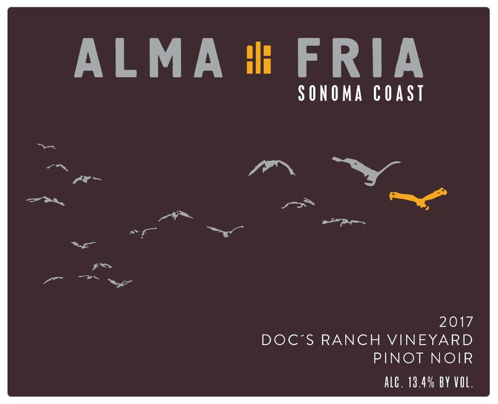 Doc's Ranch 2017 Alma Fría Pinot Noir Doc's Ranch, USA, California, Sonoma County ...