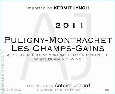 2013 Domaine Antoine Jobard Puligny-Montrachet 1er Cru Les Champs