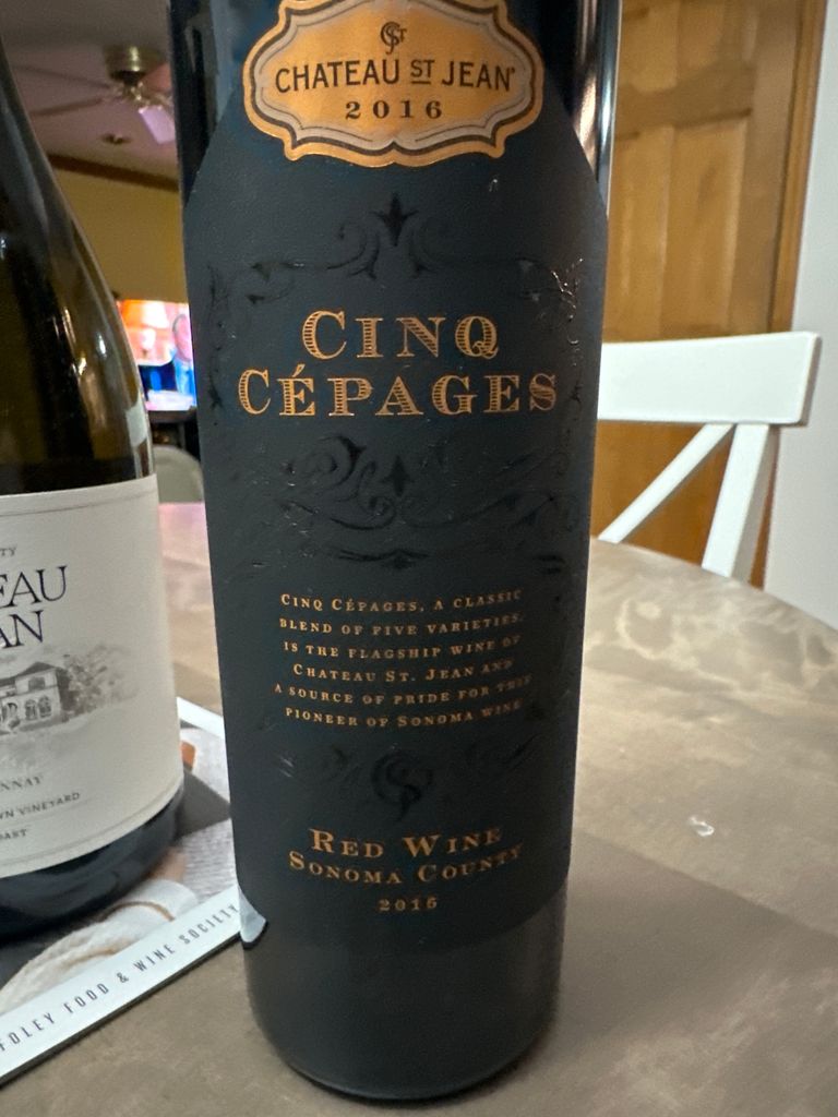 2018 Chateau St. Jean Cinq Cépages - CellarTracker
