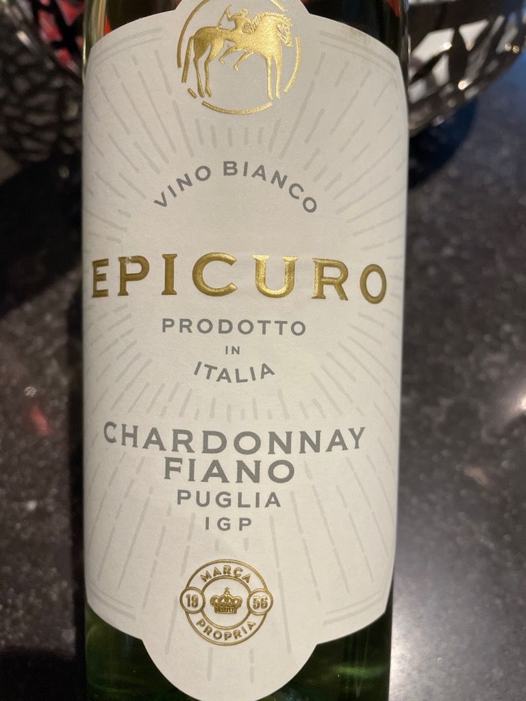 2021 Epicuro Chardonnay - Fiano Puglia IGT, Italy, Puglia, Puglia IGT ...