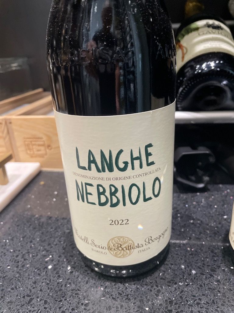 2022 Fratelli Serio and Battista Borgogno Langhe Nebbiolo, Italy ...