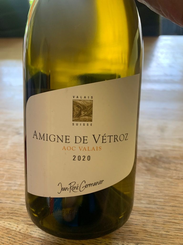 2020 Jean-René Germanier Amigne Vétroz, Switzerland, Valais, Vétroz ...