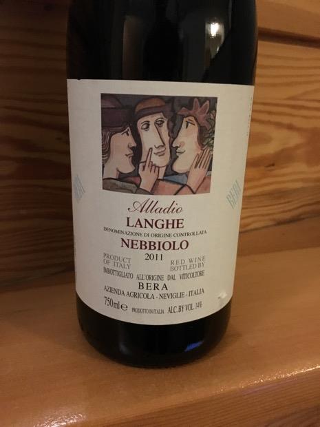 2011 Azienda Agricola Bera Langhe Nebbiolo Alladio, Italy, Piedmont ...