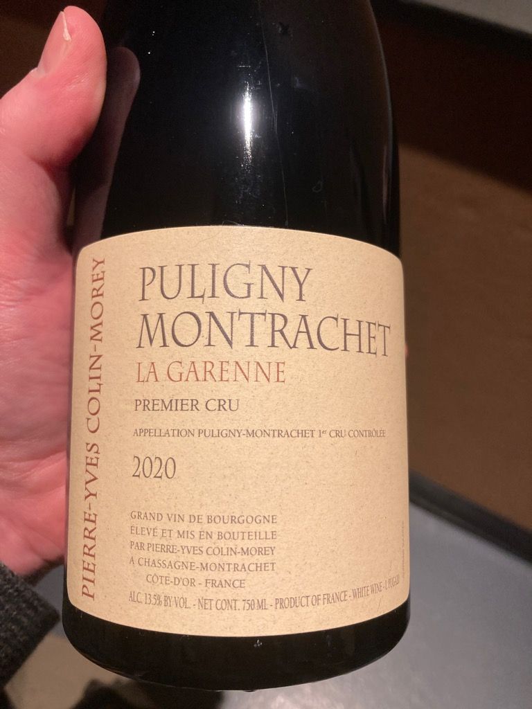 2020 Pierre-Yves Colin-Morey Puligny-Montrachet 1er Cru La Garenne