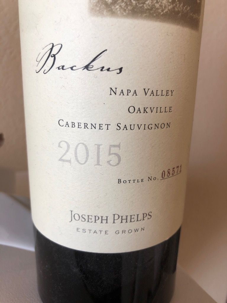 Backus on Track at Joseph Phelps Vineyards