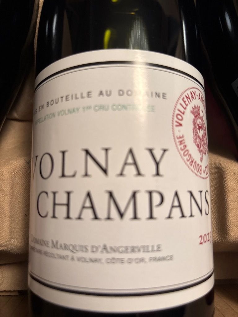 2019 Domaine Marquis d'Angerville Volnay 1er Cru Champans