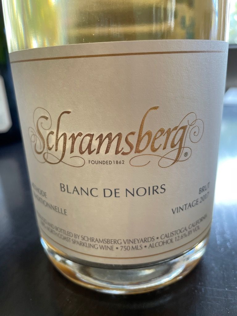 2017 Schramsberg Vineyards Blanc de Noirs Brut CellarTracker