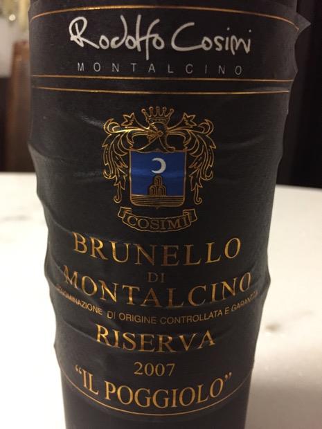 2007 Il Poggiolo (Cosimi) Brunello di Montalcino Riserva - CellarTracker