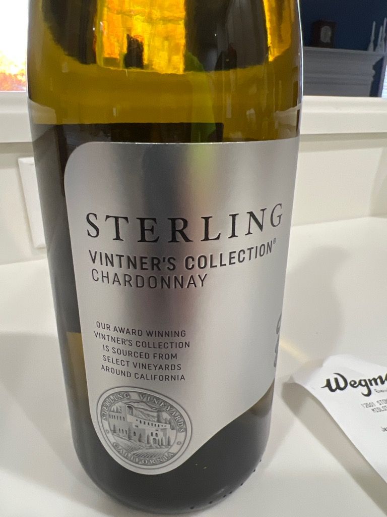 2019 Sterling Vineyards Chardonnay Vintner's Collection, USA ...