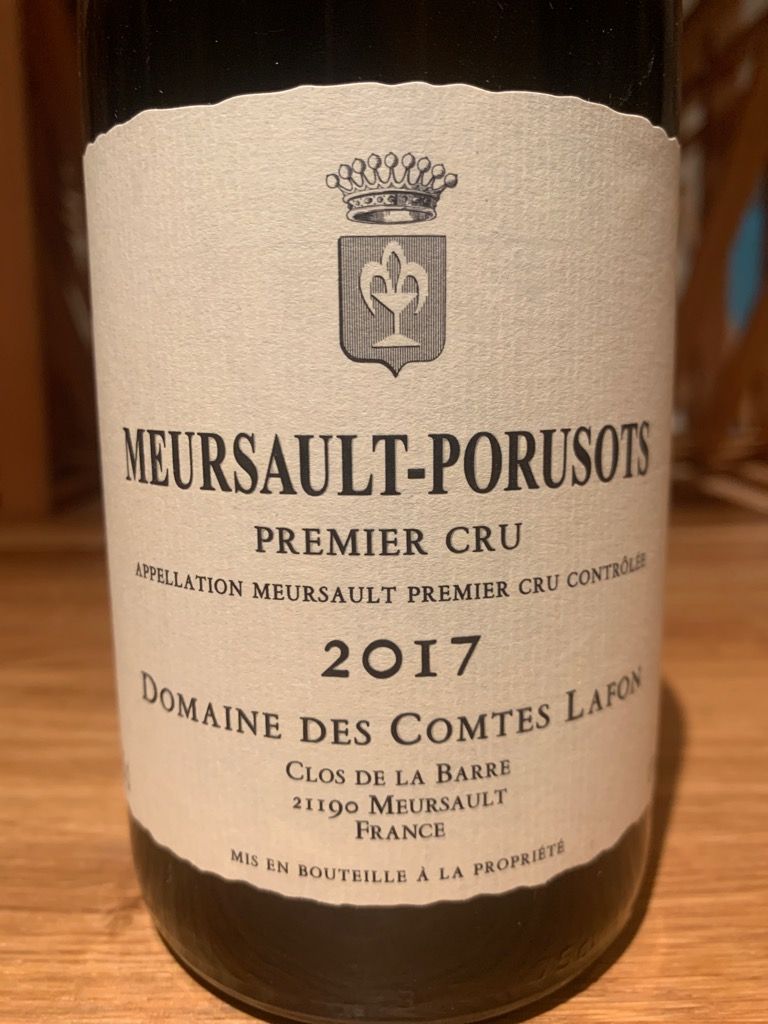 2017 Domaine des Comtes Lafon Meursault 1er Cru Porusots