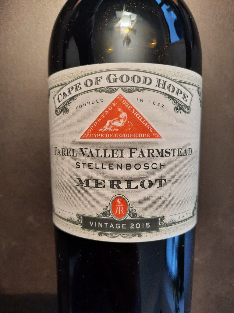 2017 Cape of Good Hope Wine Co Merlot Parel Vallei Farmstead, South Africa, Coastal Region