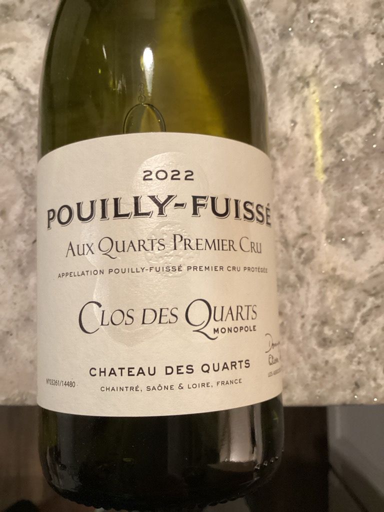 2023 Château des Quarts Pouilly-Fuissé Premier Cru Aux Quarts Clos des ...