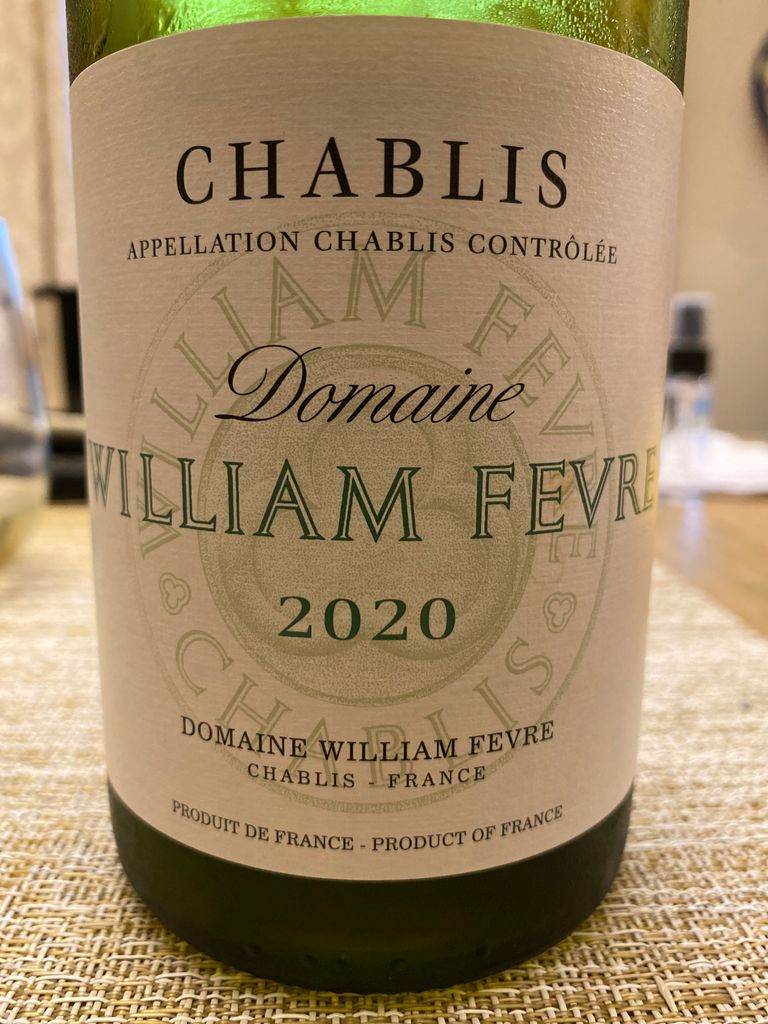 2020 Domaine William Fèvre Chablis - CellarTracker
