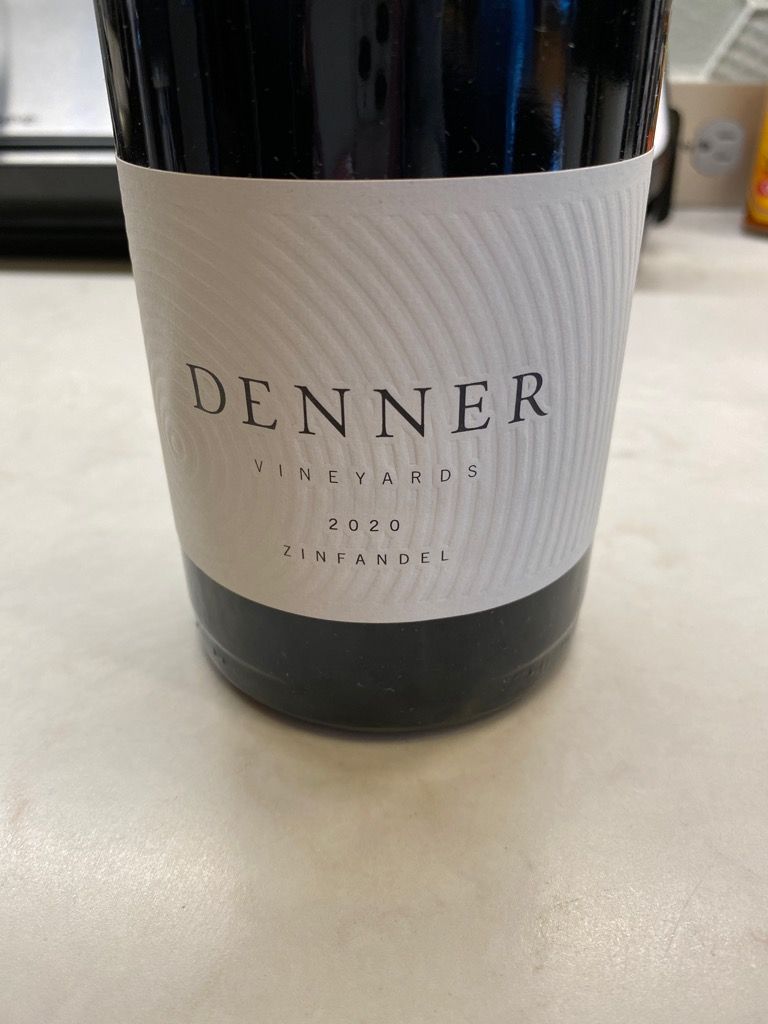 2020 Denner Zinfandel, USA, California, Central Coast, Paso Robles