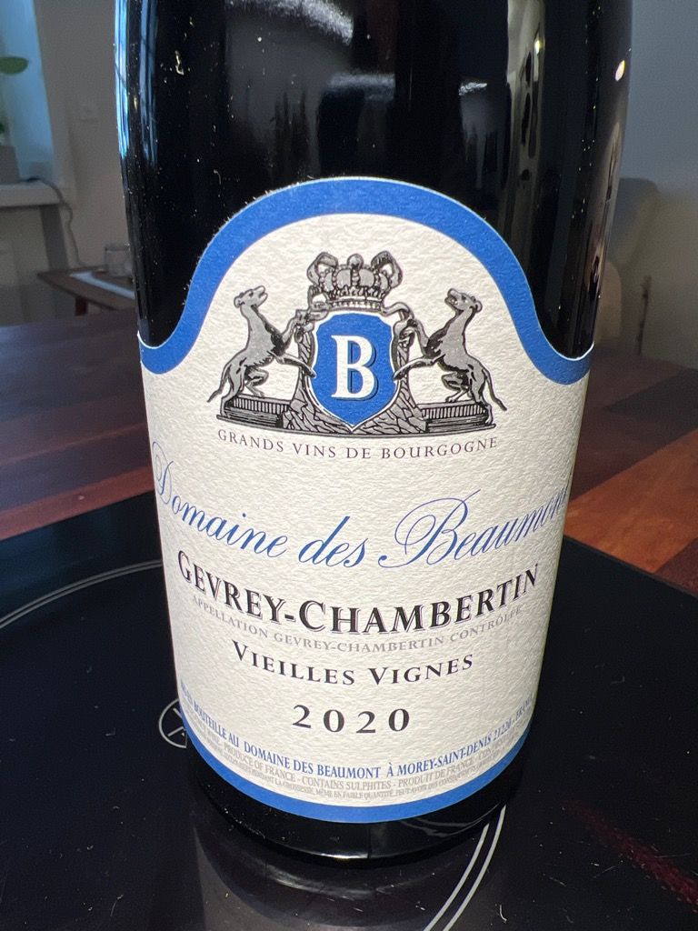 2011 Domaine des Beaumont Gevrey Chambertin Vieilles Vignes