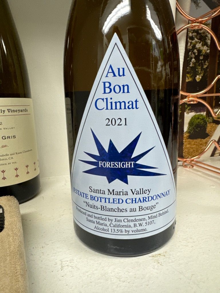 2021 Au Bon Climat Chardonnay Nuits-Blanches au Bouge - CellarTracker