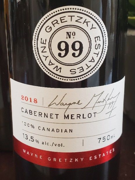 Wayne gretzky Cabernet Merlot vqa 750ml (627167099069)