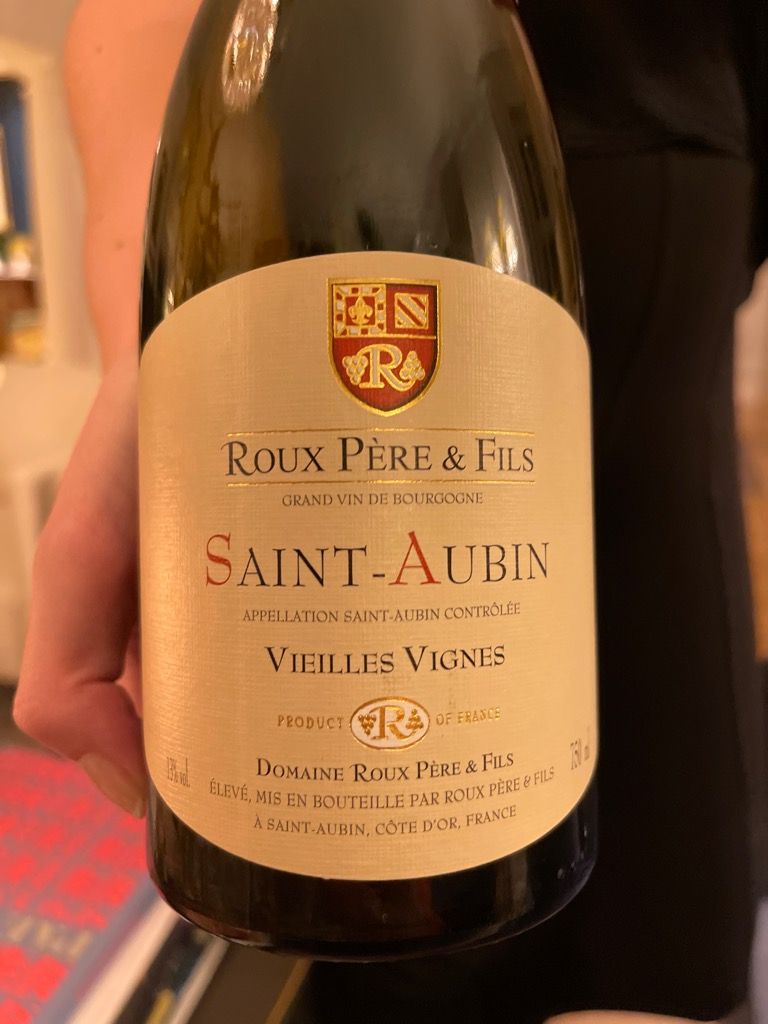 2021 Roux Père & Fils Saint-Aubin 1er Cru Blanc Vieilles Vignes