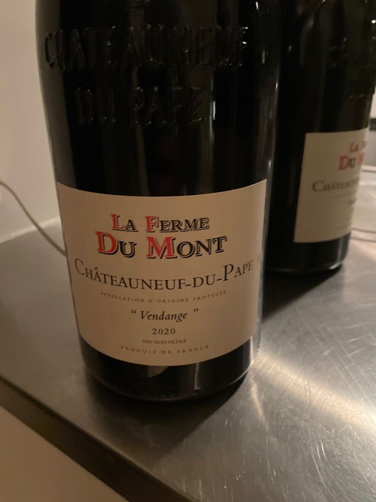 2020 La Ferme du Mont Châteauneuf-du-Pape Vendanges d'Octobre