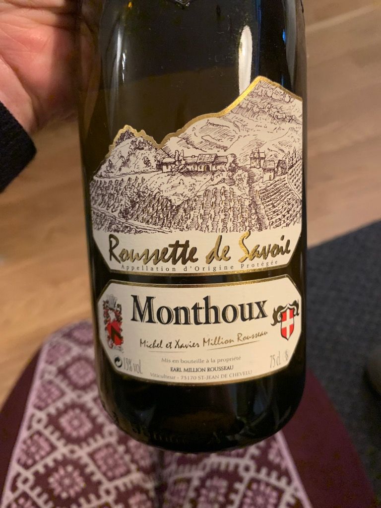 2019 Domaine des Côtes Rousses Roussette de Savoie Monthoux, France