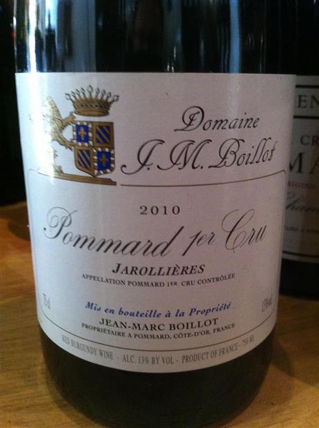 新品定番J.M.Boillot Pommard 2010 ワイン