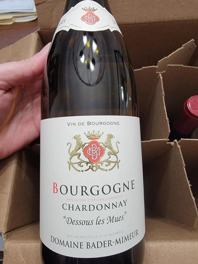 Bader Label 2019 Bader-Mimeur Bourgogne Blanc Dessous les Mues, France, Burgundy ...