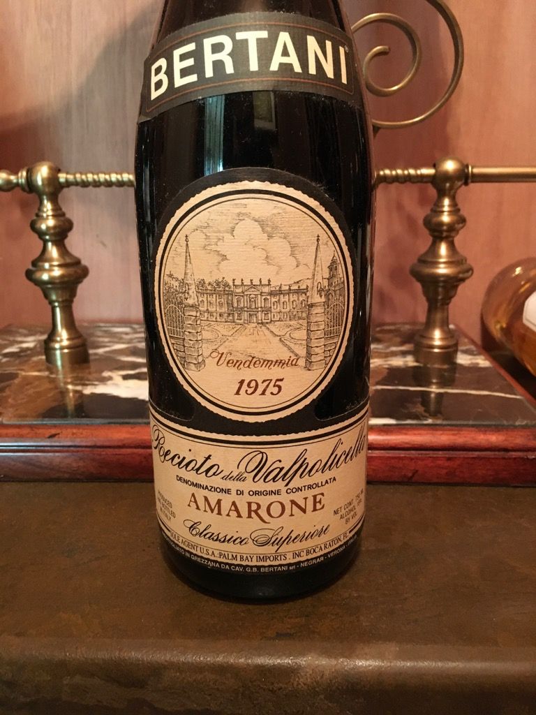 1975 Bertani Recioto della Valpolicella Classico Superiore Amarone
