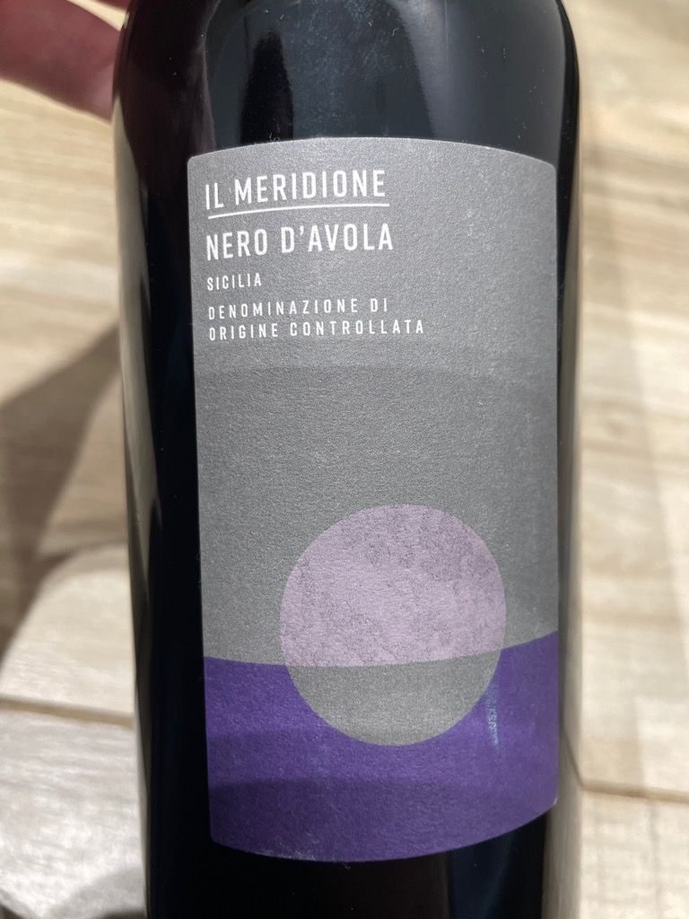 2019 Il Meridione Nero d'Avola Sicilia, Italy, Sicily, Sicilia