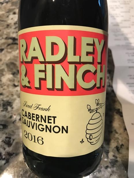 2016 Radley Finch Cabernet Sauvignon South Africa