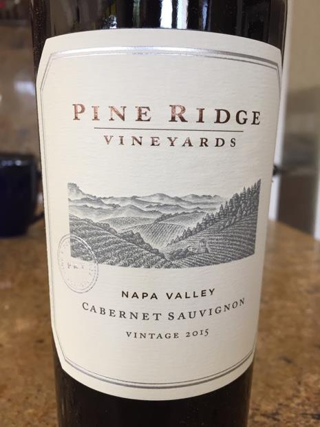 2015 Pine Ridge Vineyards Cabernet Sauvignon Napa Valley ...