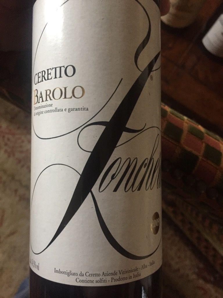 2009 Ceretto Barolo Zonchera - CellarTracker