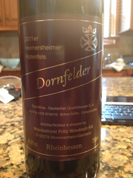 dornfelder red wine