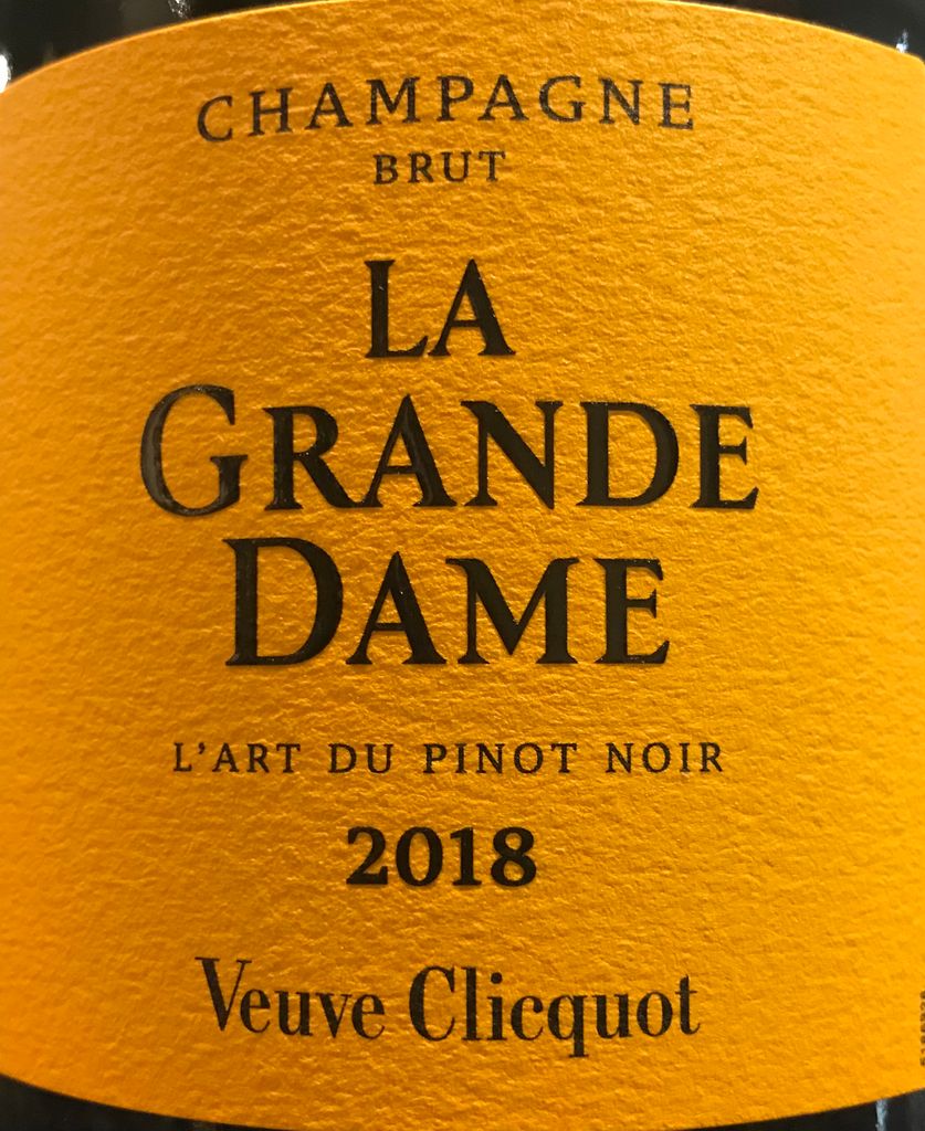 2018 Veuve Clicquot Champagne Brut La Grande Dame - CellarTracker