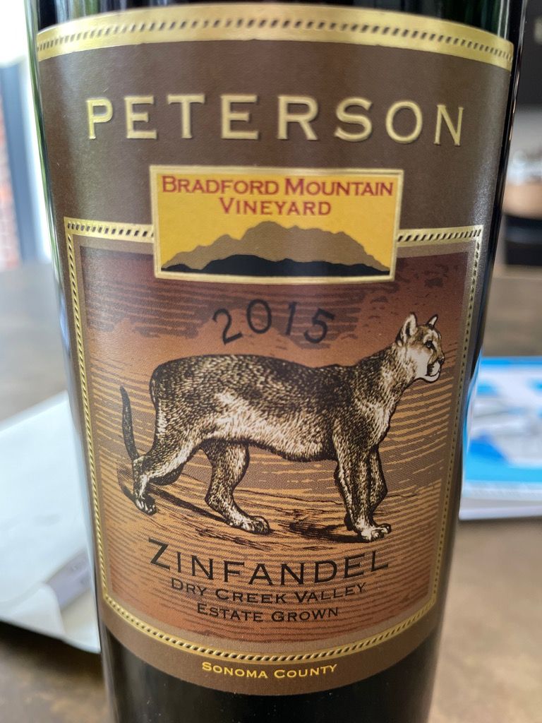 2015 Peterson Winery Zinfandel, USA, California, Sonoma County, Dry