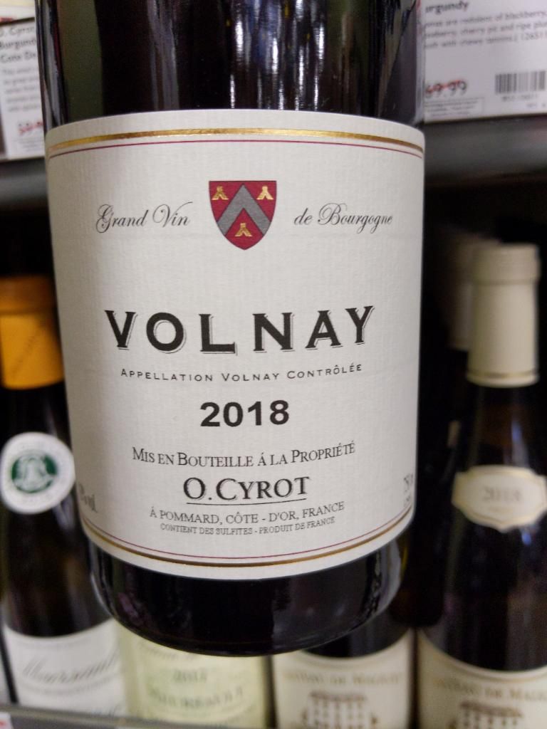 2018 Domaine Cyrot Buthiau Volnay, France, Burgundy, Côte De Beaune ...