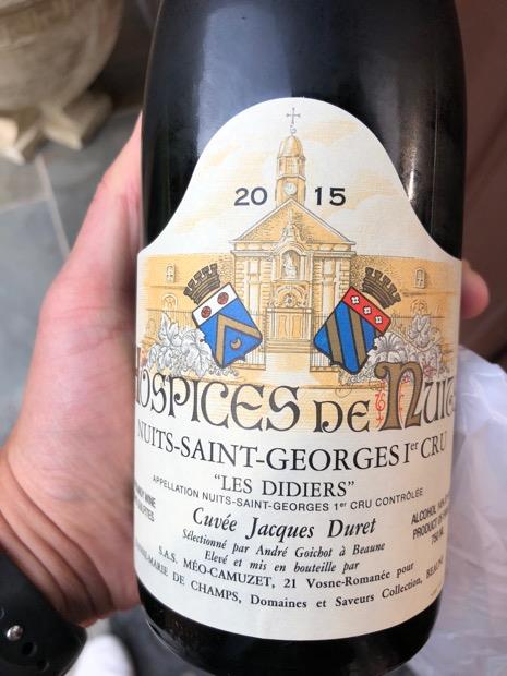 2015 Hospices De Nuits Nuits St. Georges 1er Cru Les Didiers Cuvée ...