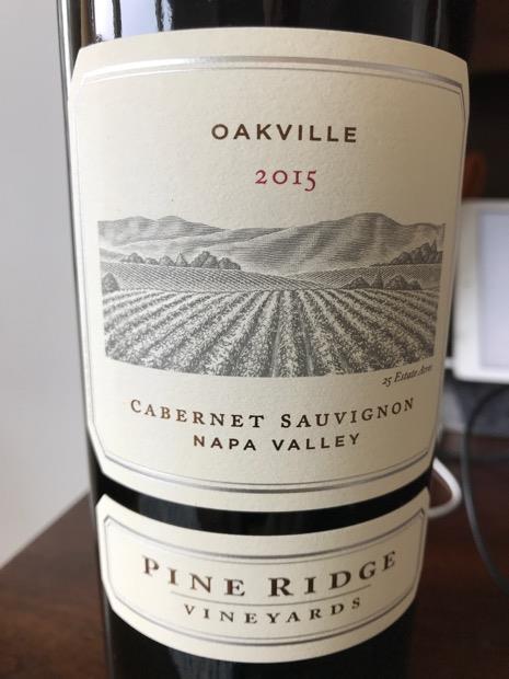 2015 Pine Ridge Vineyards Cabernet Sauvignon Oakville, USA ...
