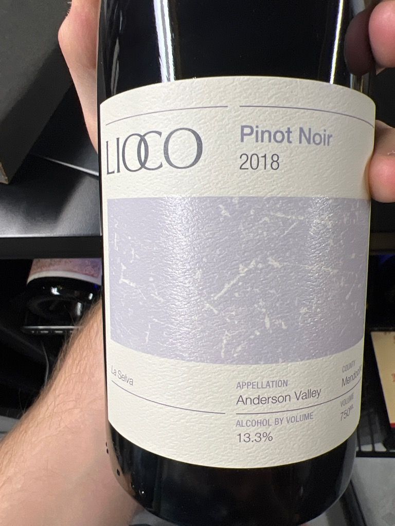 2020 Lioco Pinot Noir Anderson Valley Usa California North Coast Anderson Valley Cellartracker
