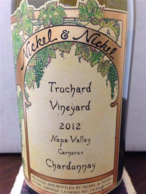 2012 Nickel Nickel Chardonnay Truchard Vineyard Usa California Napa Sonoma Carneros Cellartracker